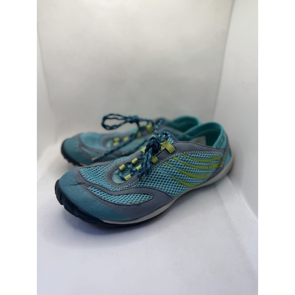 Merrell Pace Glove Womens Size 9 Barefoot Trail Running Shoes Teal Vibram